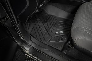 Toyota Tacoma Flex-Fit Floor Mats - Front + Rear - Rough Country - '16-'23